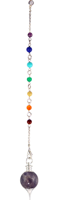Pendulum Sephoroton w/ Chakra - Amethyst