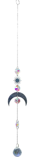 Moon Charm Hanging Crystal