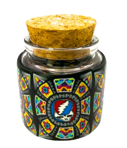 Milli Fury Fimo Glass Jar Screw Top Lid JAR-11