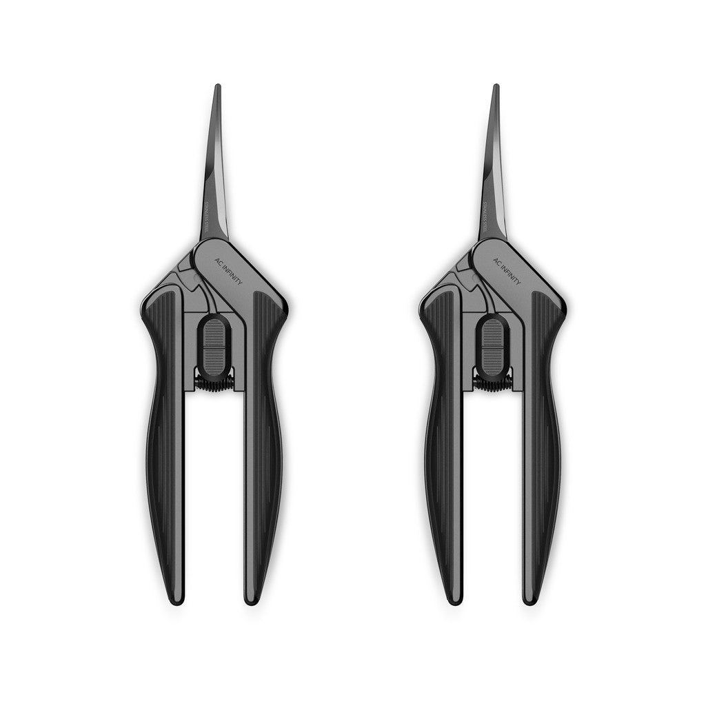 Stainless Steel Curved Pruning Shear Ergonomic Lightweight 6.6” Blades - 2-Pack