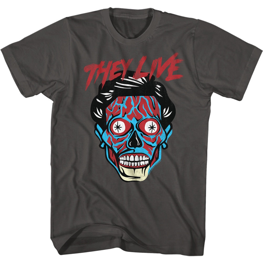 American - They Live Alien Head T-Shirt