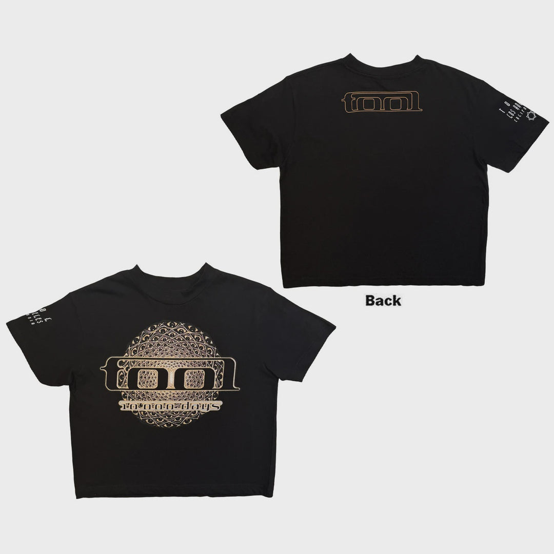 Tool Ladies Crop Top - Eye Geo Glow (Black)