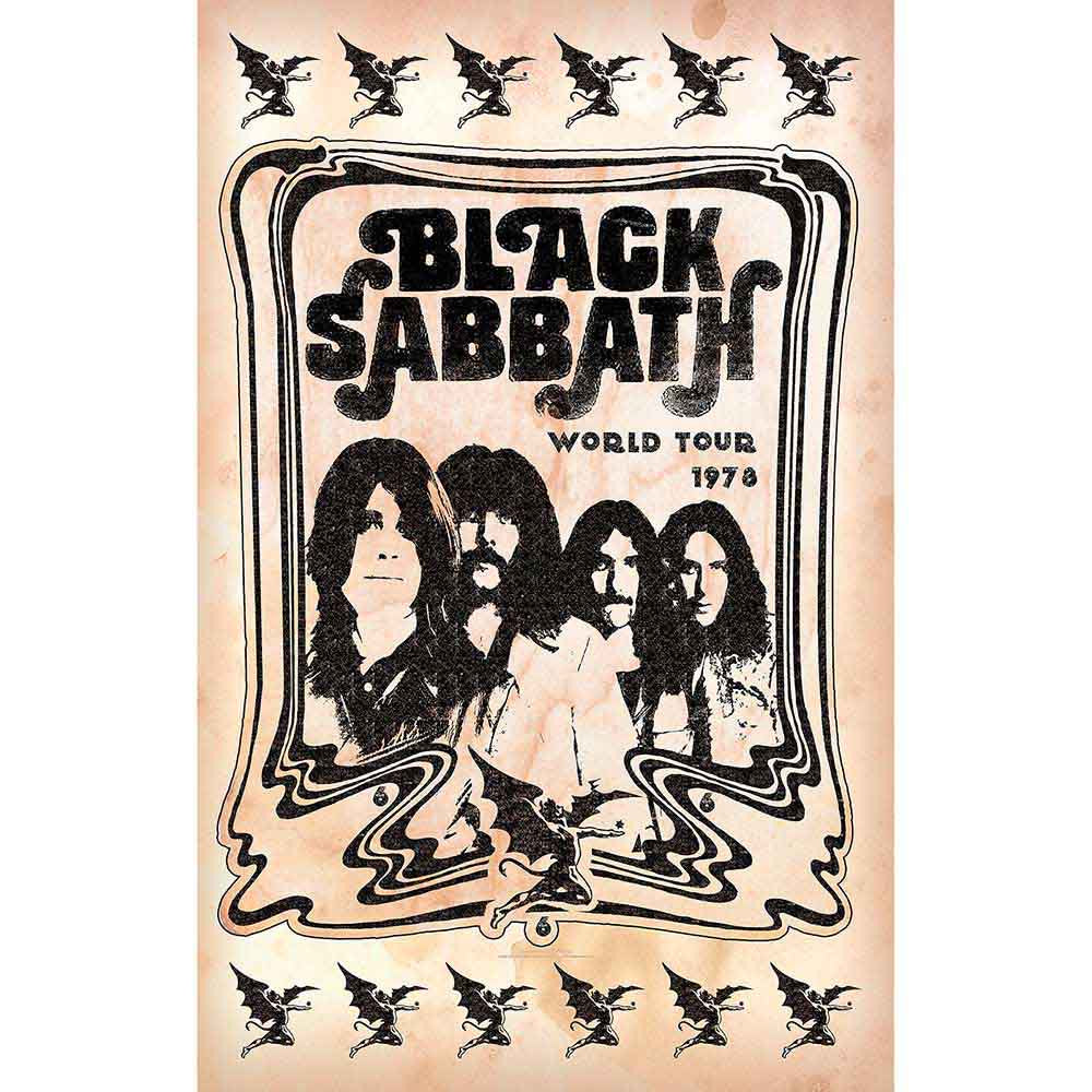 Black Sabbath Textile Poster - World Tour 1978