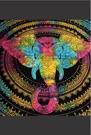 Mystic Elephant - Single Size Tapestry