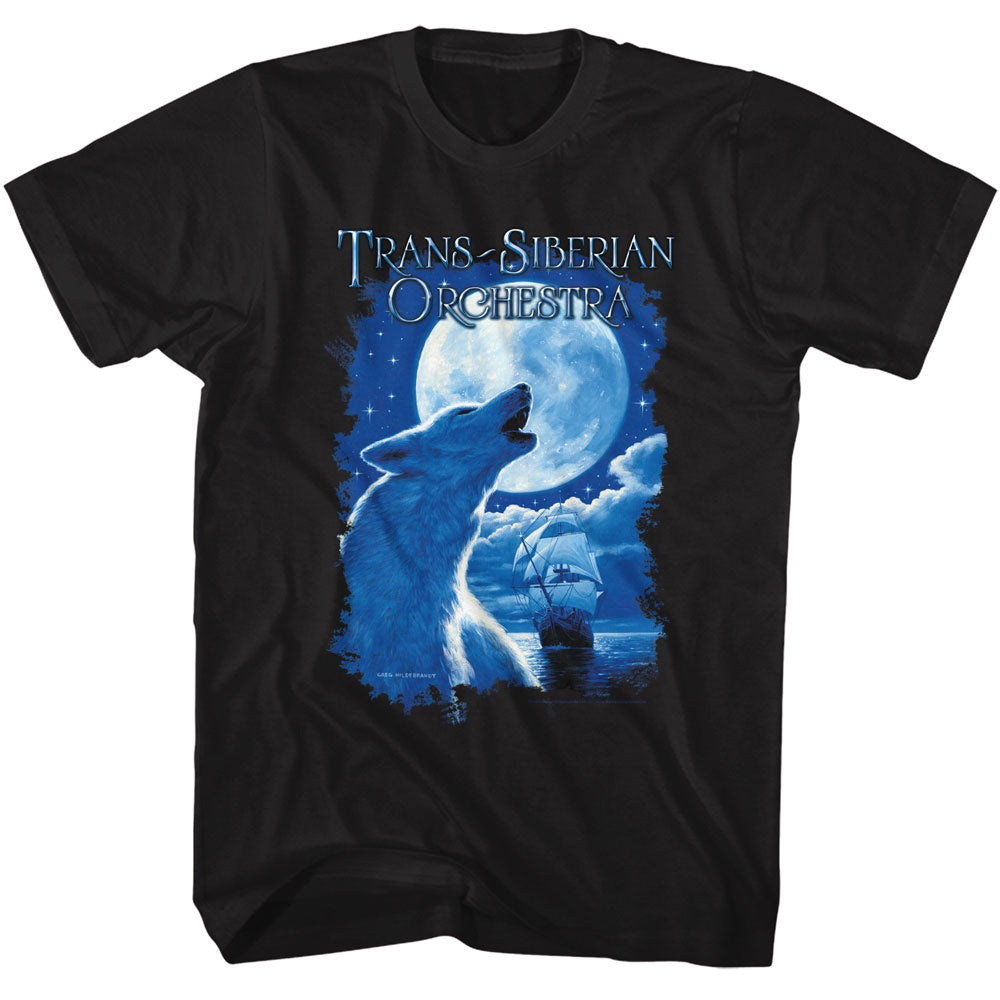 Trans Siberian Orchestra Night Ocean Wolf T-Shirt