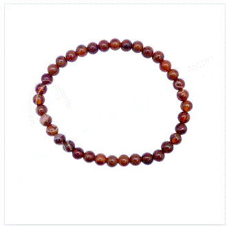 Oceanic - Orange Garnet Beaded Bracelet