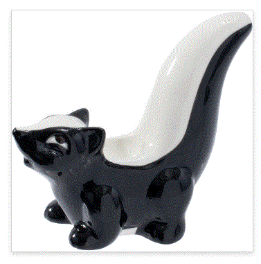 Wacky Bowlz 3.5in Skunk Ceramic Pipe