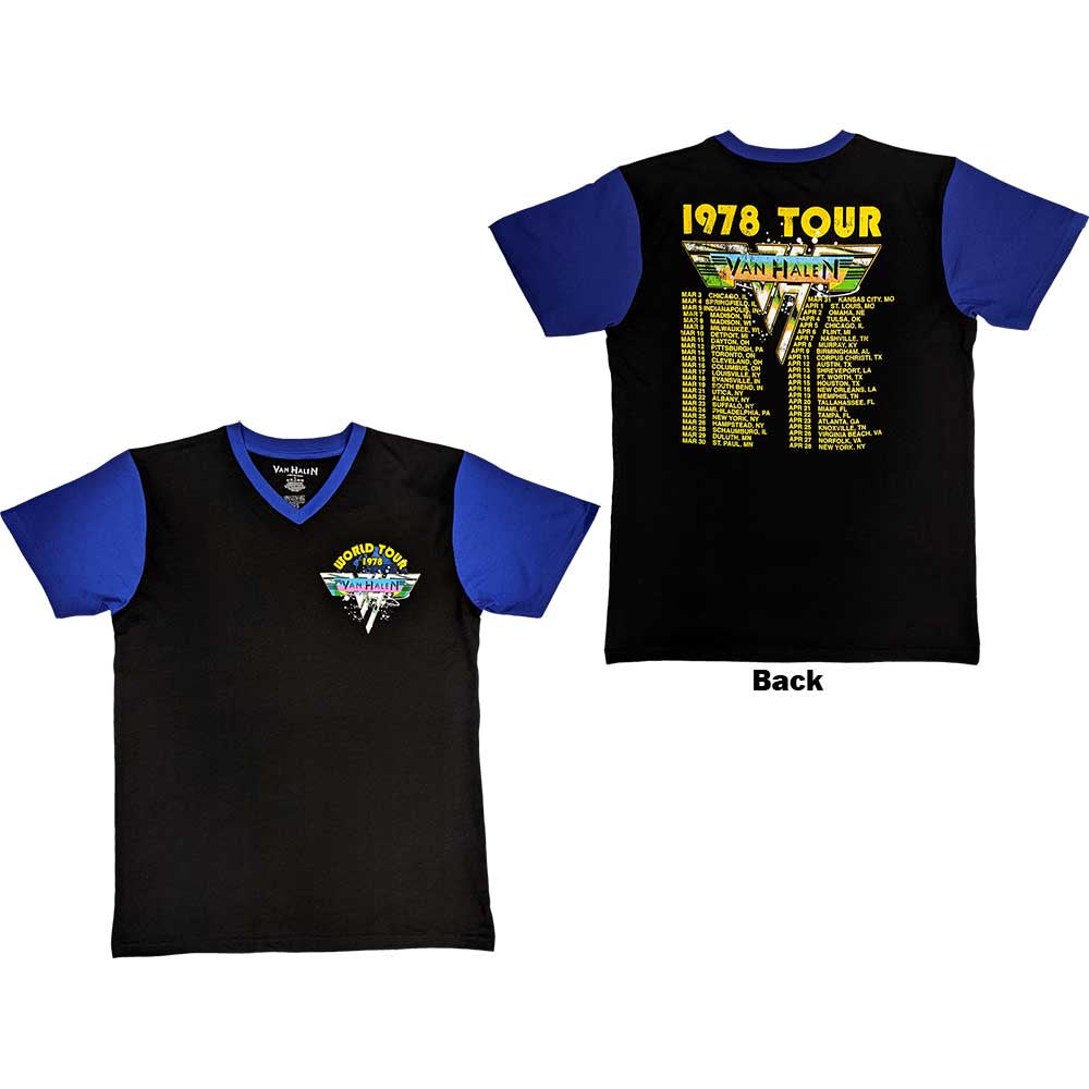 Van Halen 1978 Tour Dates Raglan T-Shirt