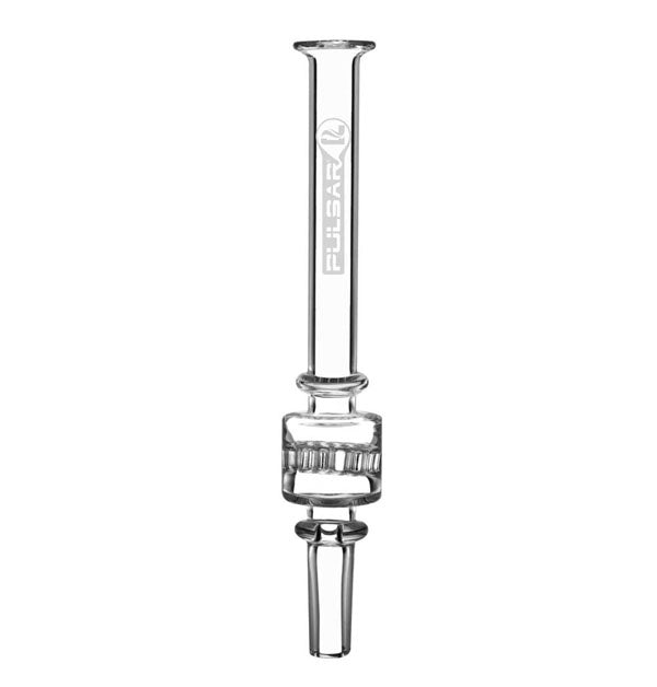 Pulsar Honeycomb Diffuser Glass Dab Straw | Integrated Tip | 6"