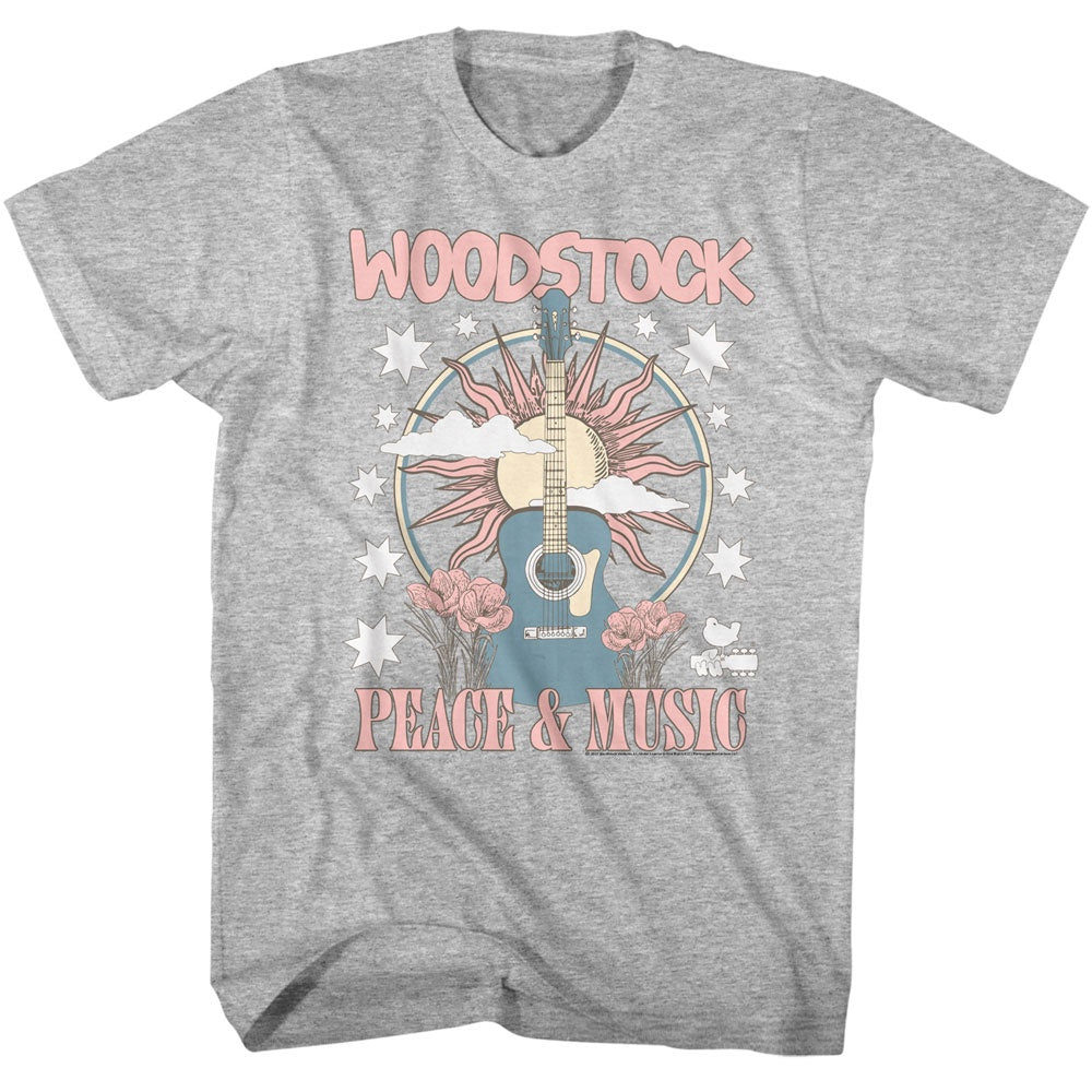 Woodstock Guitar and Sun T-Shirt