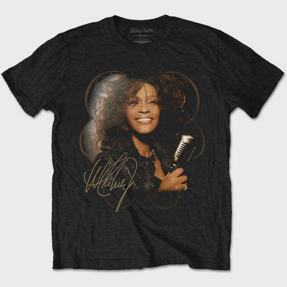 Whitney Houston T-Shirt: Vintage Mic Photo