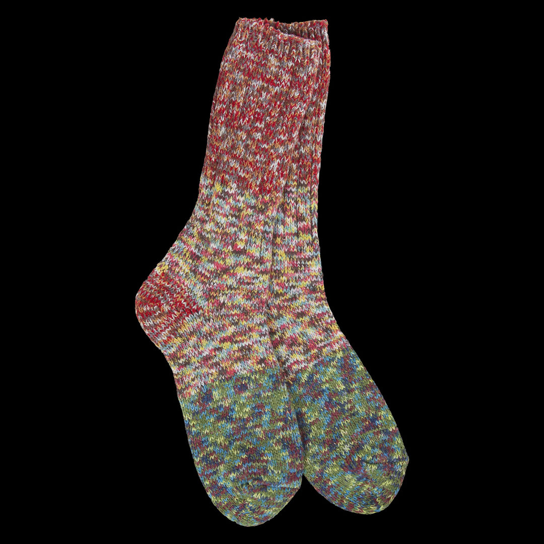 Weekend Ragg Crew Colorblock Socks - Carousel