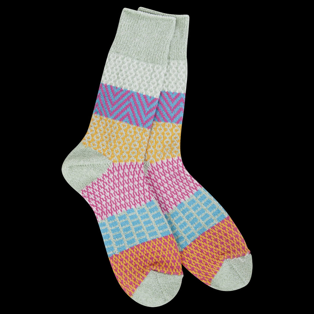 Weekend Gallery Crew Socks - Sage