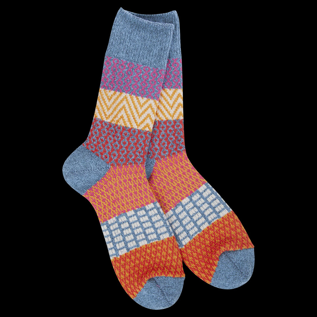 Weekend Gallery Crew Socks - Denim