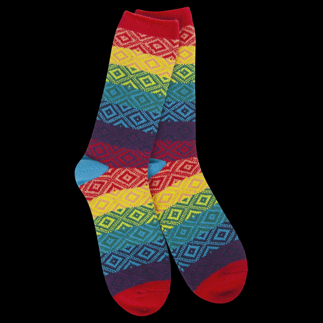 Weekend Gem Crew Socks - Rainbow