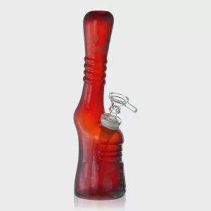 9" Luminous Long Foot Bob Soft Glass Pipe