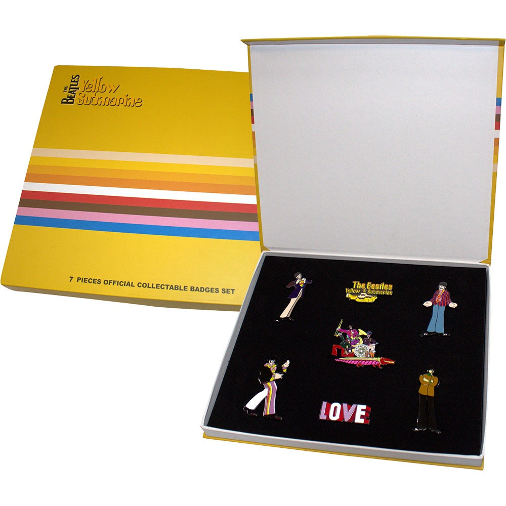 The Beatles Yellow Submarine Badge Pin Set