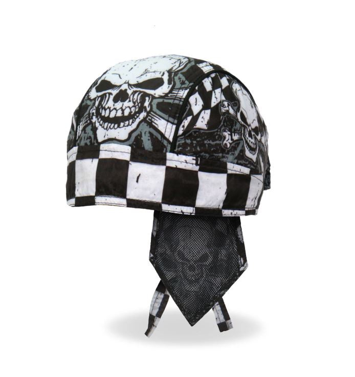 Hot Leathers - Checkered Flags Lightweight Headwrap