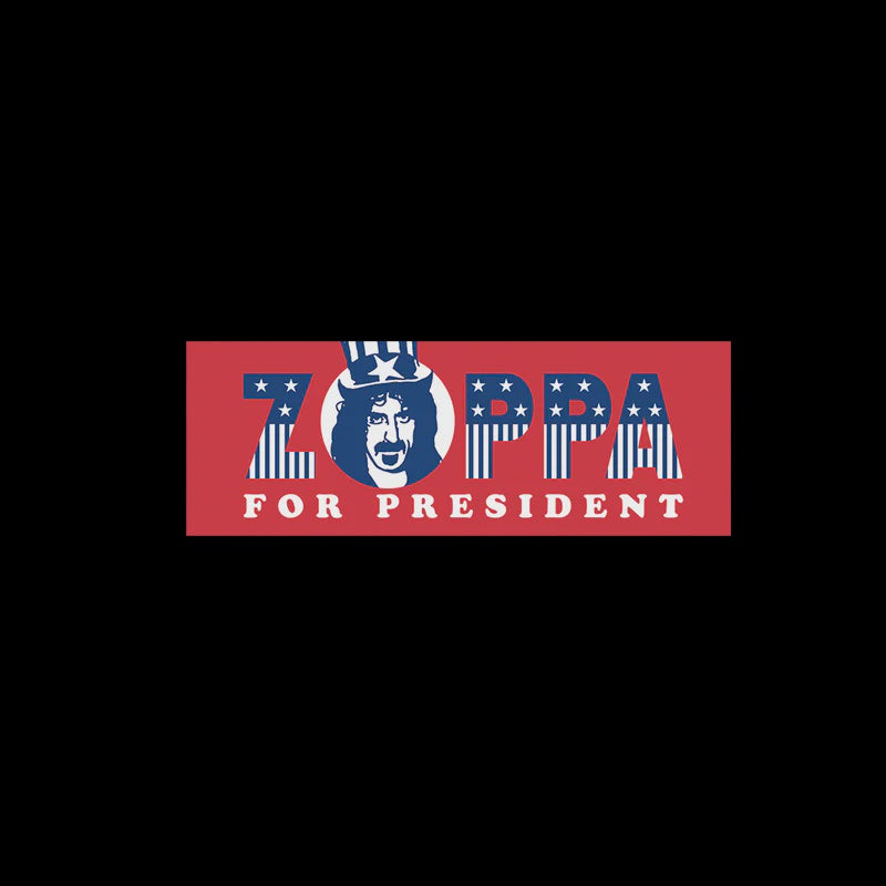 Frank Zappa For President Bumper Sticker