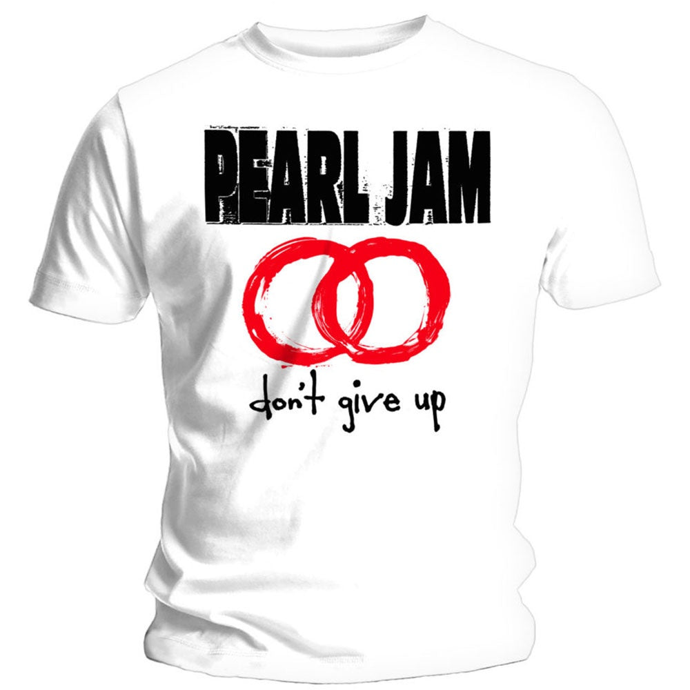 Pearl Jam Unisex T-Shirt - Don't Give Up (White)