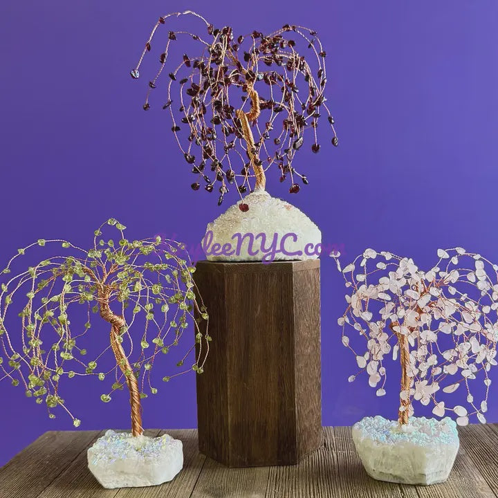 Weeping Willow Gemtree on Angel Aura Base Crystal