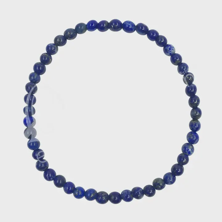 Lapis Lazuli Beaded Elastic Bracelet