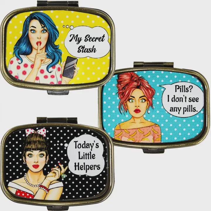 Pop Art Women Pill Box