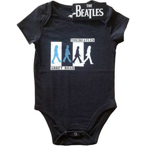 Beatles Kids Baby Grow - Abbey Road Colours Crossing (Black)