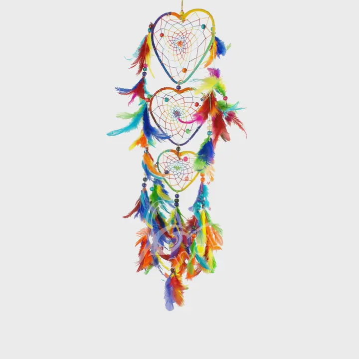 Dreamcatcher - Rainbow Triple Heart 30688015