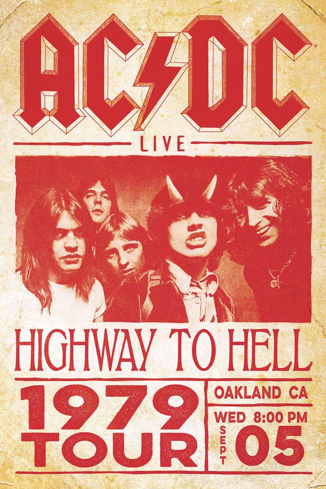 AC/DC Concert Poster