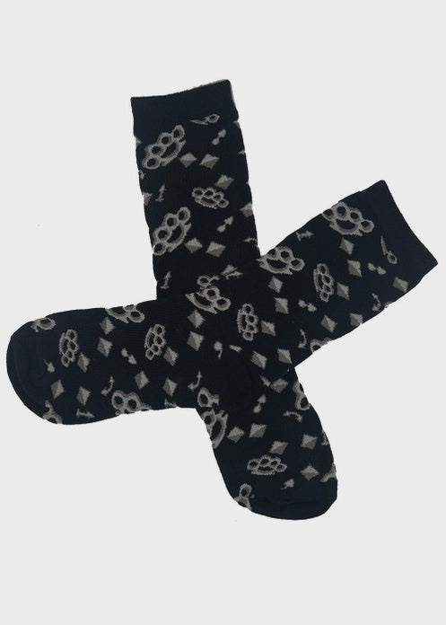 VampireFreaks - Punk Piercings Crew Socks