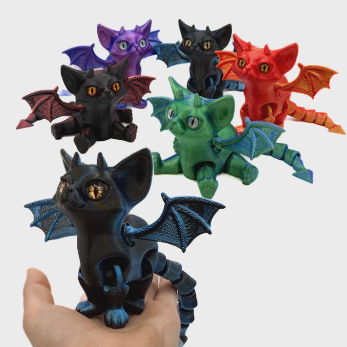 Wizard Cat 3D Figure - Assorted Colors