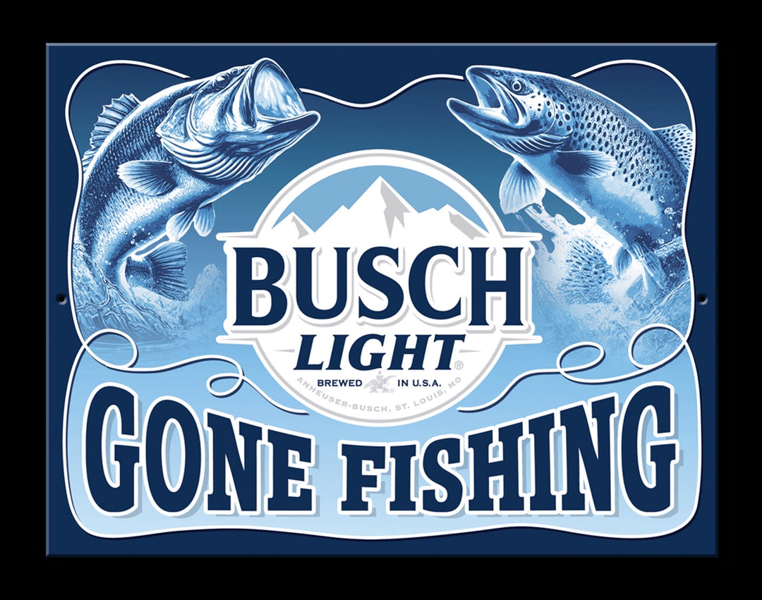 Busch Light Fishing 10.75" x 8.25"