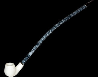 16in Gandalf - Black & White Marbled w/ White Texture