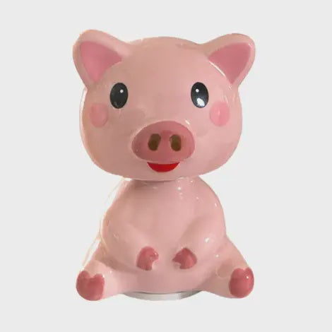 Ceramic Pig Bobble Head