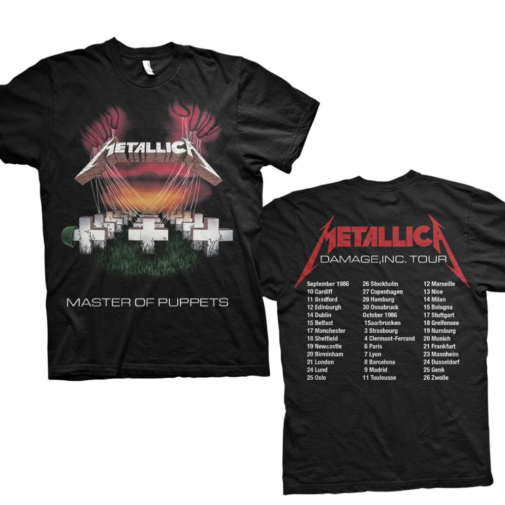 Rock Off - Metallica "Master of Puppets European Tour 86" Unisex T-Shirt