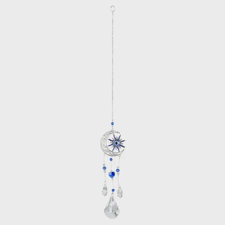 Sun & Moon Evil Eye Suncatcher 4332