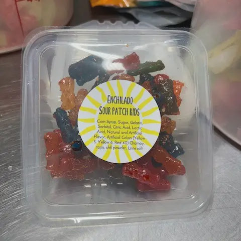 Enchilado Sour Patch Kids (Tajin, Chamoy, Limesalt, Chili Powder)