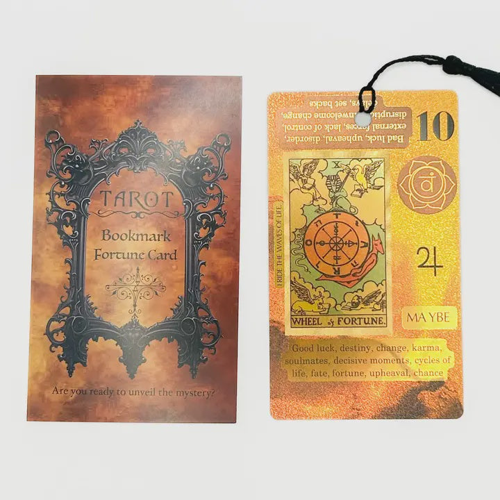 Mystery Fortune Tarot Card Bookmark