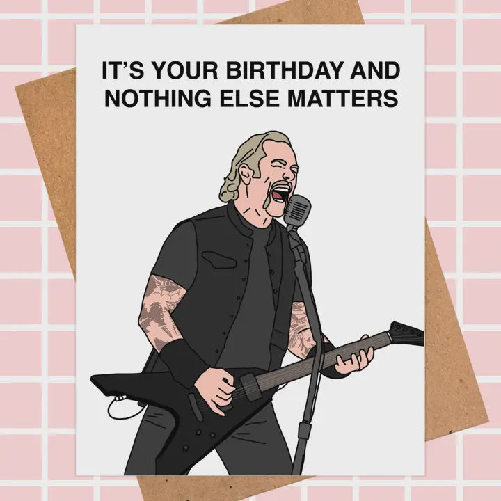 Rock Metal Music Birthday Card - Pop Culture