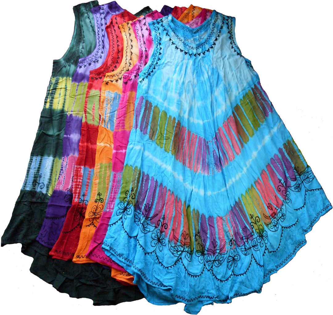 Tie Dye Umbrella Dress - Assorted Colors