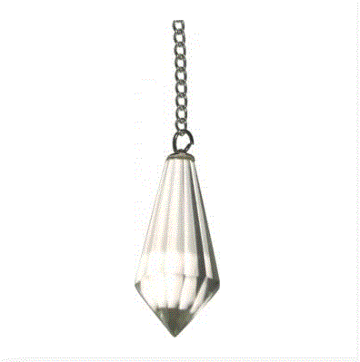 Benjamin - Crystal Quartz Vogel Pendulum w/Long Chain P238