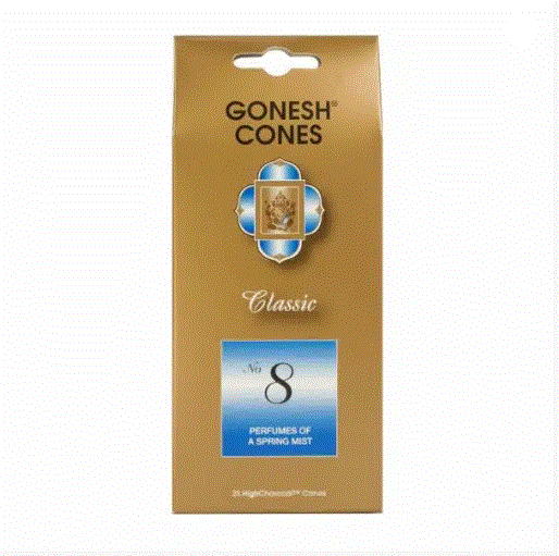 Gonesh Classic Incense Cones No. 8