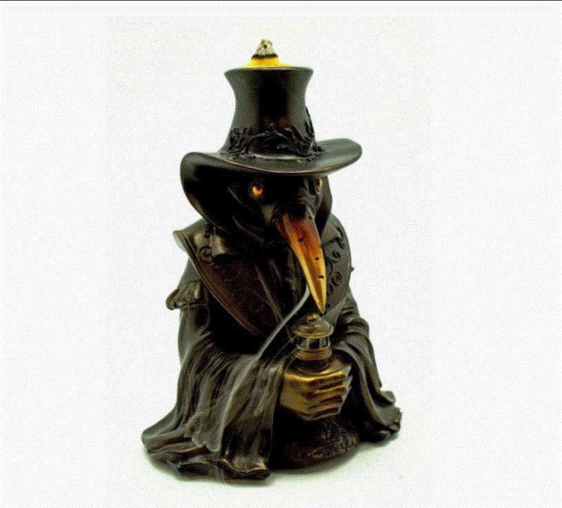 Plague Doctor Back Flow Incense Burner