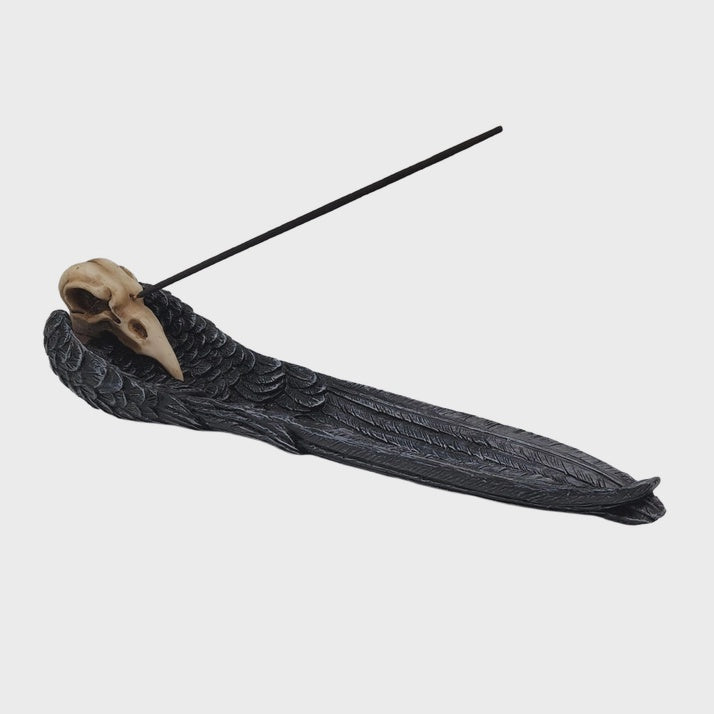 Raven Skull Incense Burner 3541