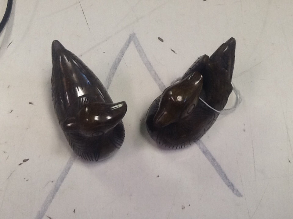 Stone Carved Duck Figurine