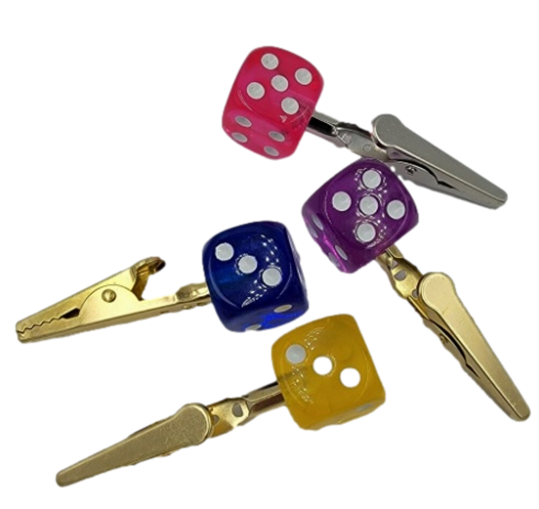 Rolling Dice Memo Clip