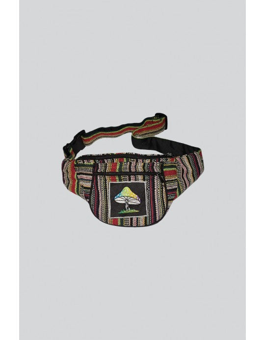 Tribal Stripe Mushroom Logo Fanny Pack