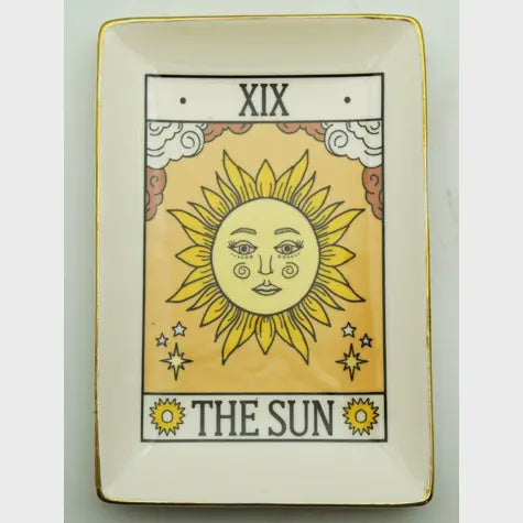 The Sun Tarot Card Ceramic Tray 3450