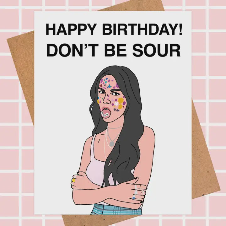 Olivia Rodrigo Birthday Card - Pop Culture